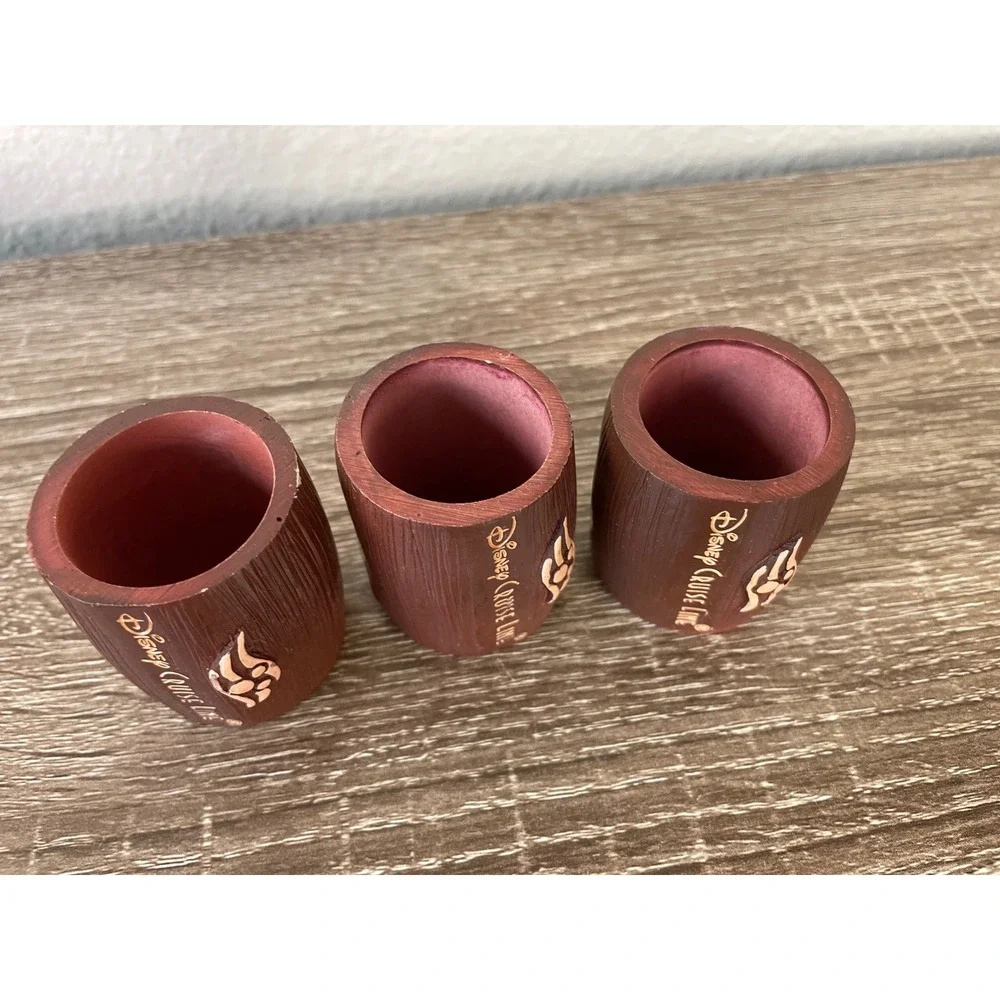 Disney Cruise Line Wonder Hawaiian Inaugural Sailing Resin Napkin Rings Set of 3